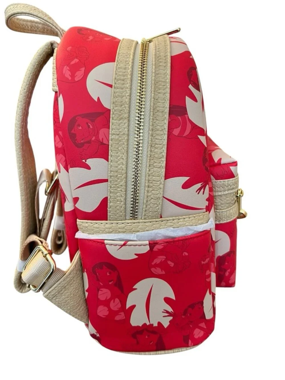 Loungefly Lilo & Stitch Mini Backpack Red Dress Charm Scrump Enamel Charms NWT